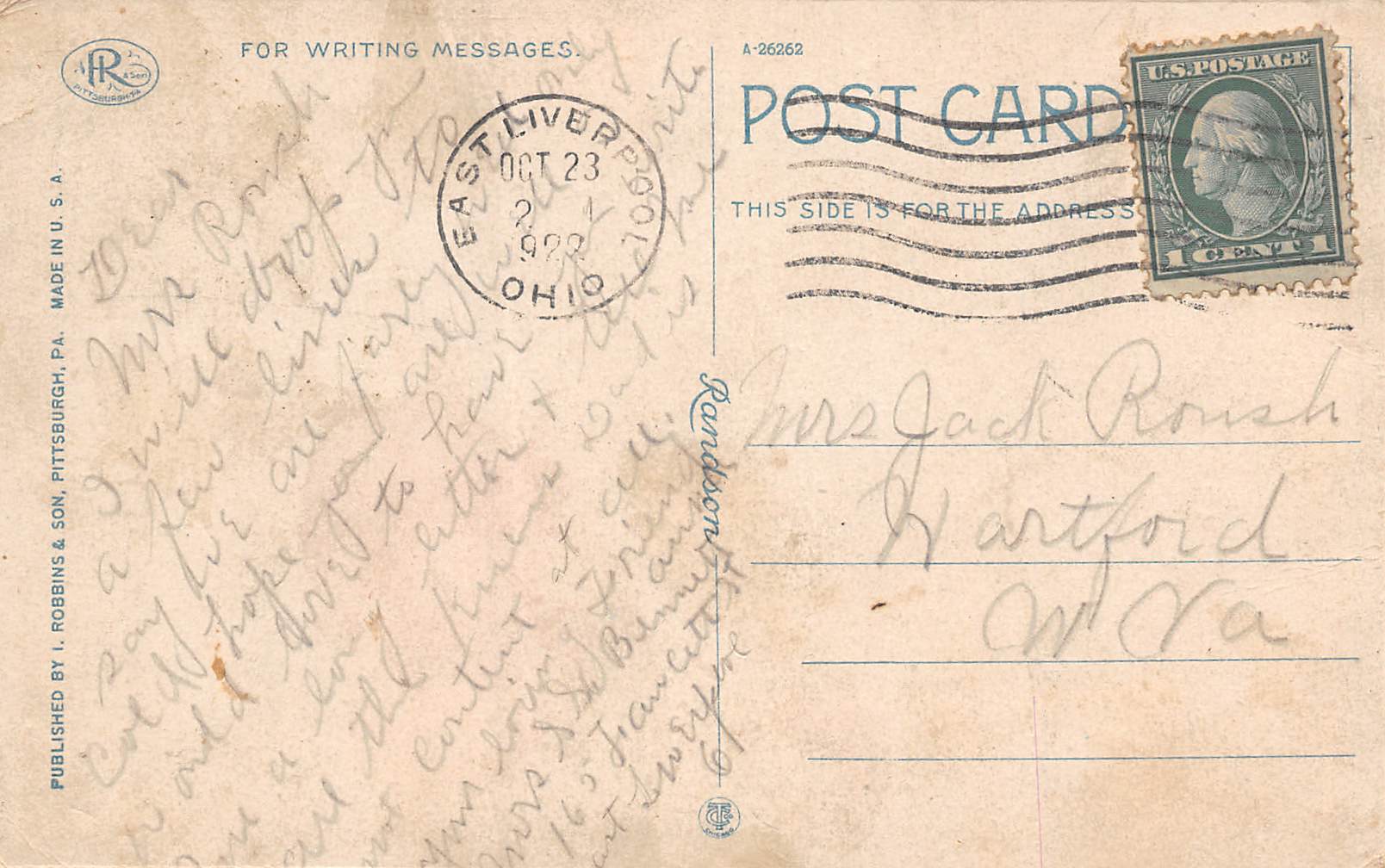 Newell West Virginia The Homer Laughlin China Co., White Border, PC U12045 - Image 2