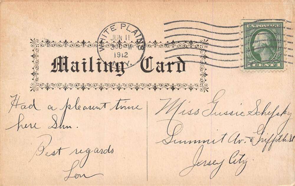 Rye Beach New York Rye Beach Inn, Private Mailing Card, Vintage Postcard U12077 - Image 2