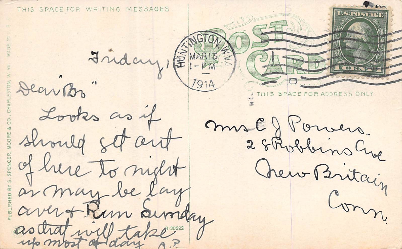 Blue Creek West Virginia Oil Wells On Blue Creek, Color Lithograph PC U12086 - Image 2