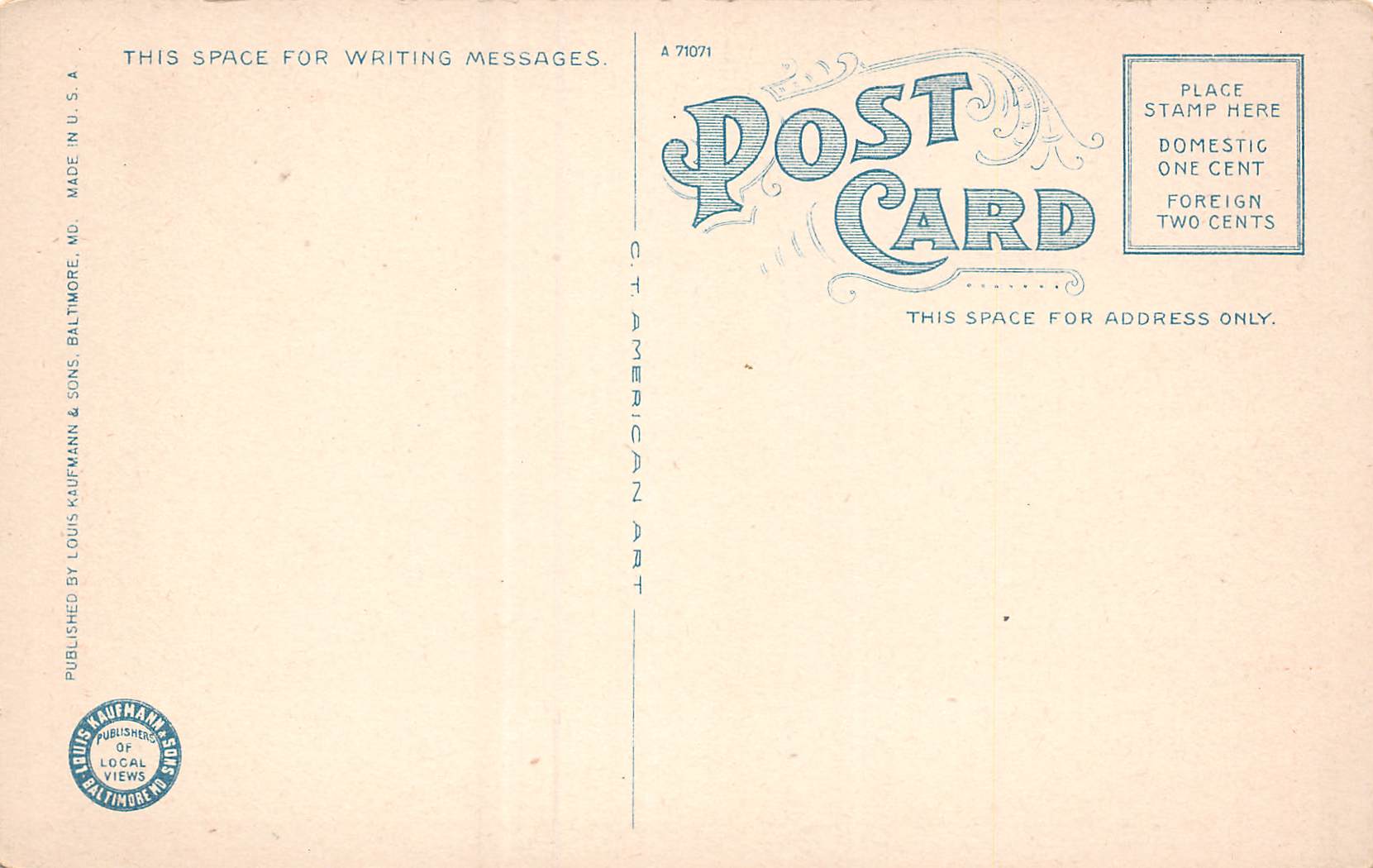 Salisbury Maryland Main St., Looking East, White Border Vintage Postcard U12097 - Image 2