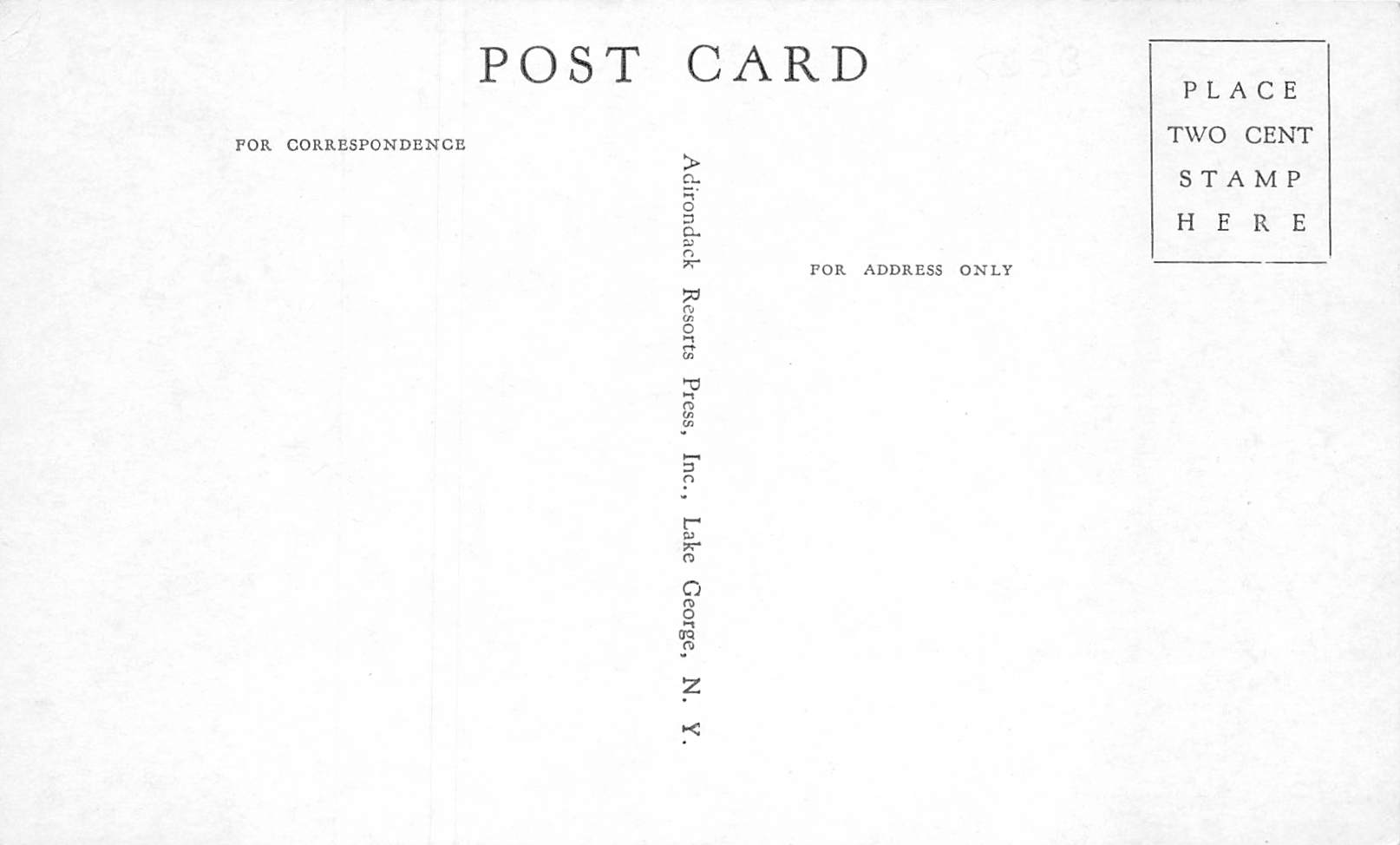 Lake George New York Lake House, Divided Back Vintage Postcard U12125 - Image 2