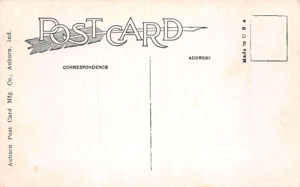 Indian Lake New York Snowy Mountain, B/W Photo Print Vintage Postcard U12238 - Image 2