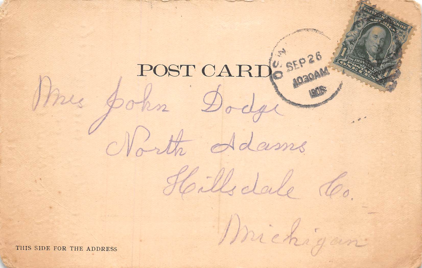 Richland New York New York Central Depot, Undivided Back Vintage Postcard U12316 - Image 2