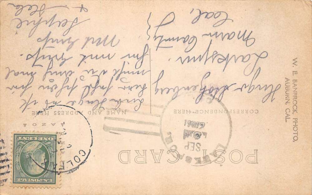 Colfax California Railroad Roundhouse Real Photo Vintage Postcard AA72979 - Image 2