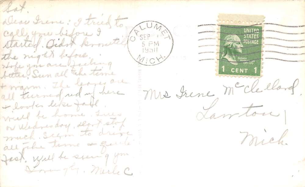 Copper Harbor Michigan Keweenaw Park Cottages Club House Real Photo PC AA73010 - Image 2