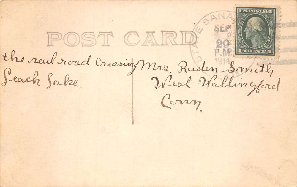 State Sanatorium Minnesota Railroad Crossing Leech Lake Real Photo PC AA73024 - Image 2