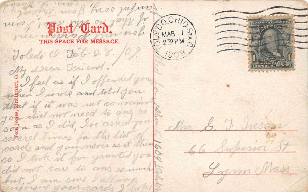 Toledo Ohio Toledo State Hospital, Sky Tinted Vintage Postcard U12438 - Image 2