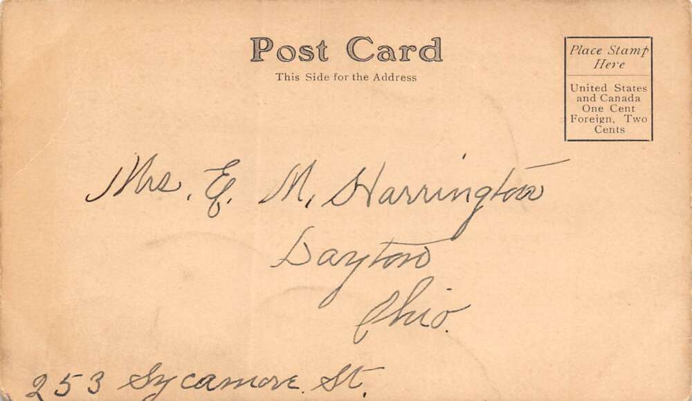 Dayton Ohio Bird's Eye View Of N.C.R. Factory, Undivided Back Vintage PC U12482 - Image 2