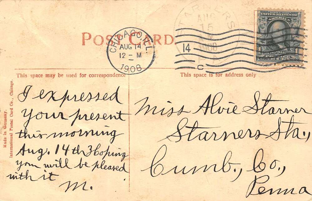 Chicago Illinois South Water St., Divided Back, Vintage Postcard U12486 - Image 2