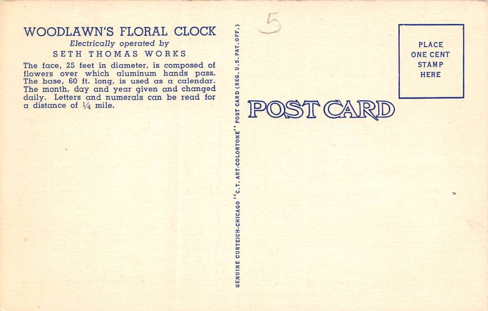 Bluefield West Virginia Woodlawn's Floral Clock, The Cemetery Of Gardens, PCU12524 - Image 2