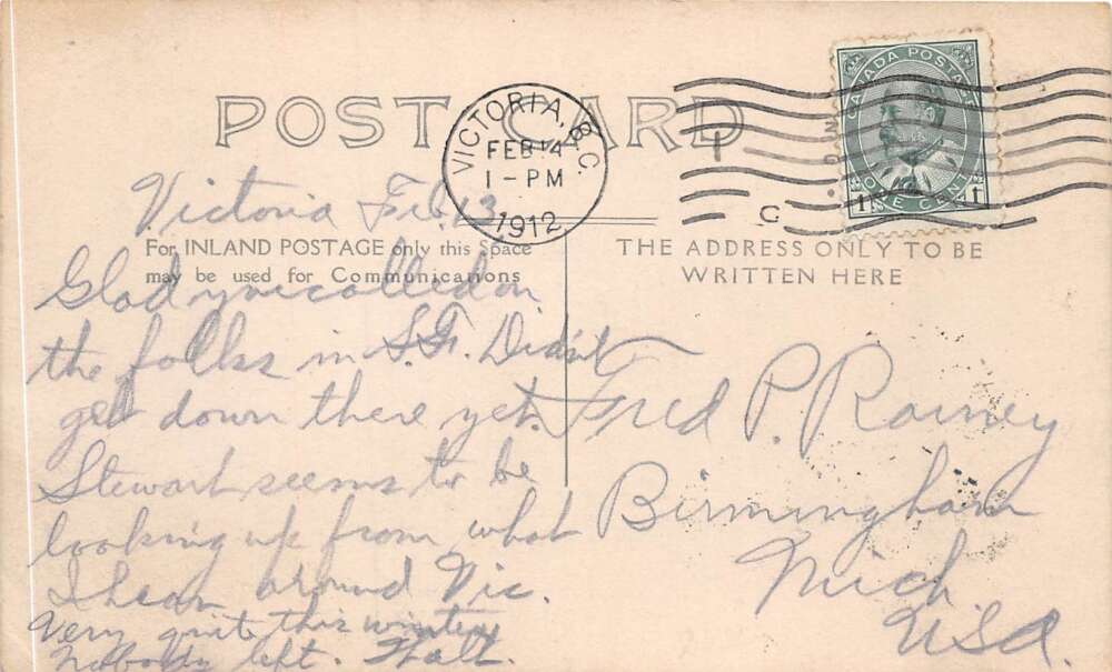 Victoria BC Canada Fishermen and Boat on Beach Real Photo Postcard AA73218 - Image 2