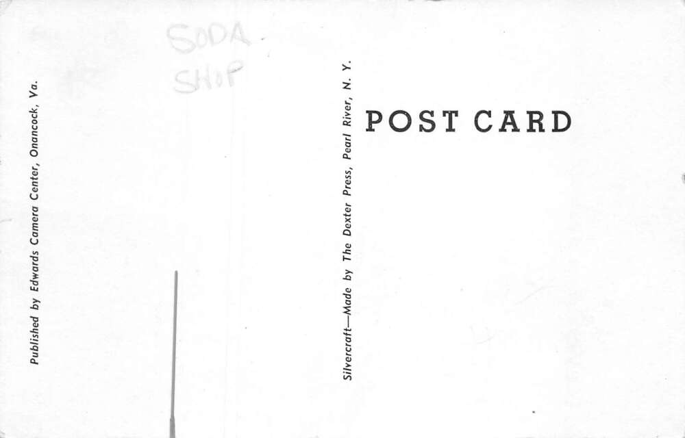 Accomac Virginia Whispering Pines Soda Shop Interior Vintage Postcard AA73227 - Image 2