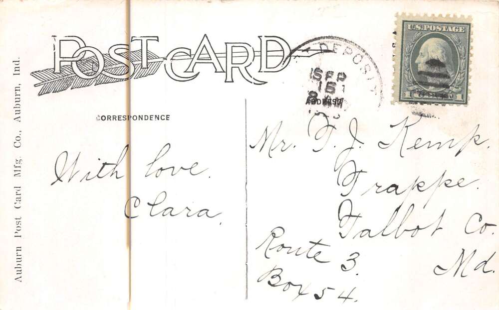 Port Deposit Maryland Jacob Tome Institute Washington Hall Postcard AA73228 - Image 2