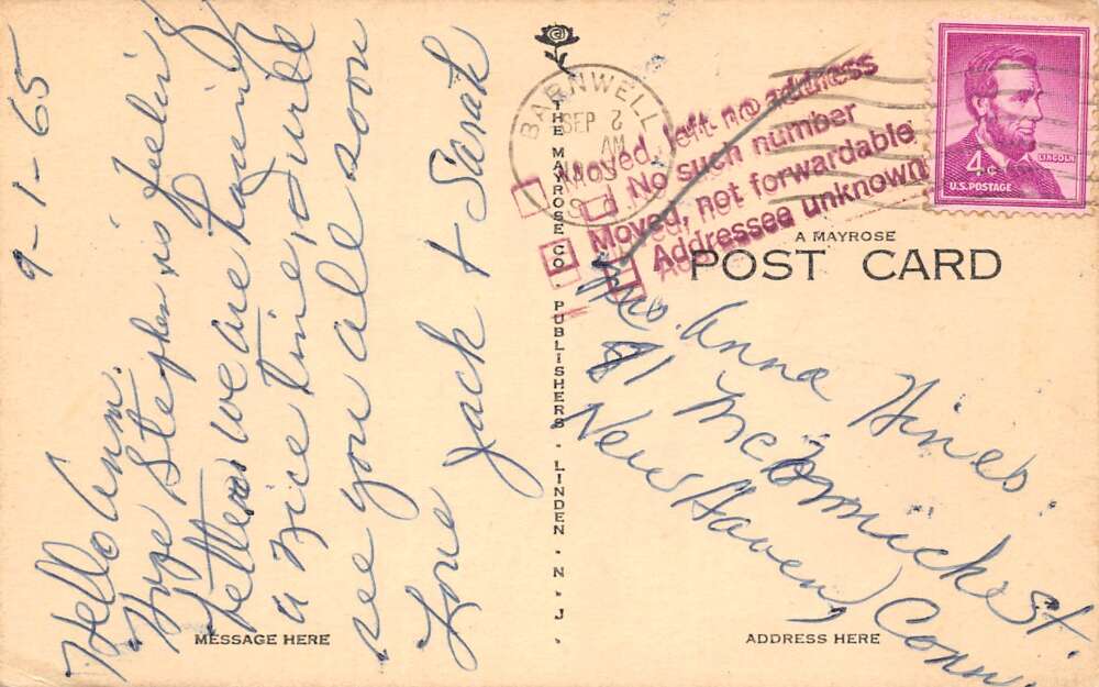 Barnwell South Carolina Scenic View Row Boat at Pier Postcard AA73272 - Image 2