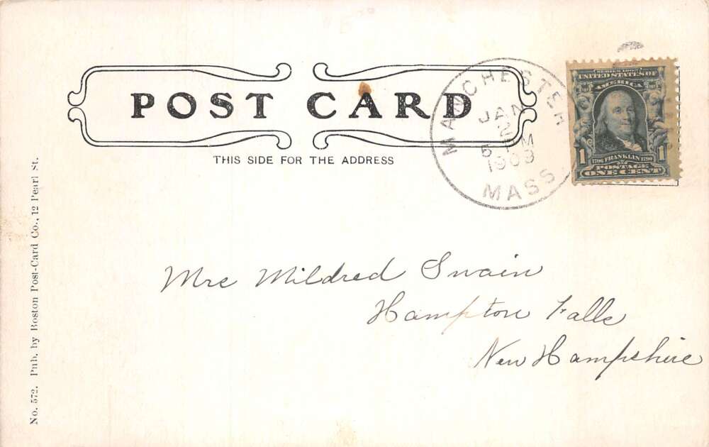 Manchester Massachusetts Water Front Scenic View Vintage Postcard AA73366 - Image 2