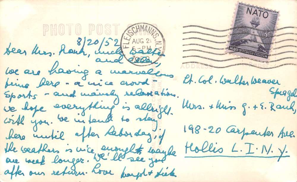 Fleischmanns New York DePitts Mountain Lodge Main House Real Photo PC AA73402 - Image 2