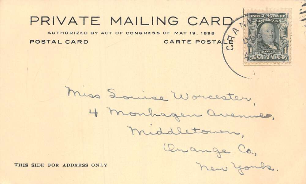 Granville New York Hotel Munson Vintage Postcard AA73404 - Image 2