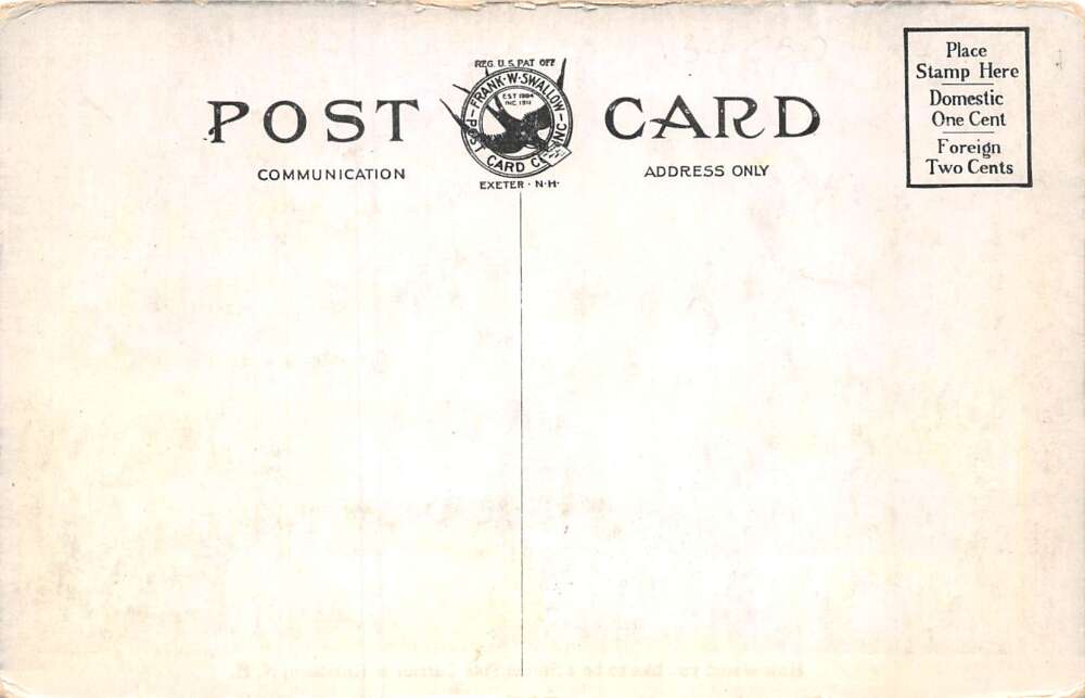 Hillsboro New Hampshire Parcel Post Carrier Humor Mailman Postcard AA73410 - Image 2