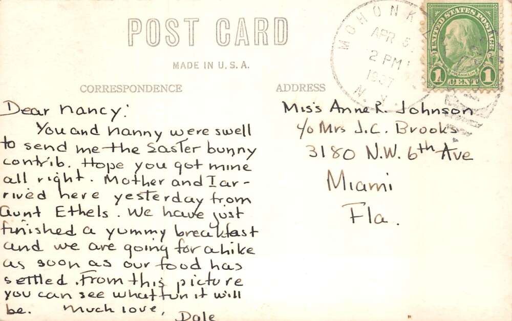 Monhonk New York Lake Monhonk Mountain House and Lake Real Photo PC AA73420 - Image 2