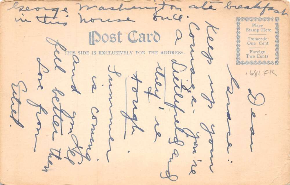 Exeter New Hampshire The Inn where Washington Breakfasted Postcard AA73439 - Image 2