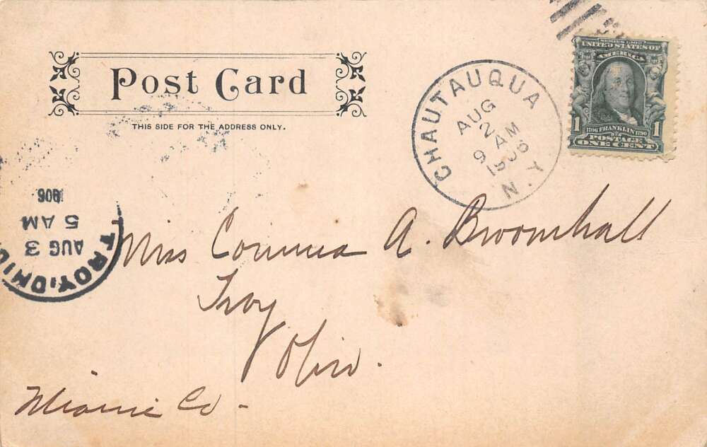 Chautauqua New York Amphitheater Interior Vintage Postcard AA73482 - Image 2