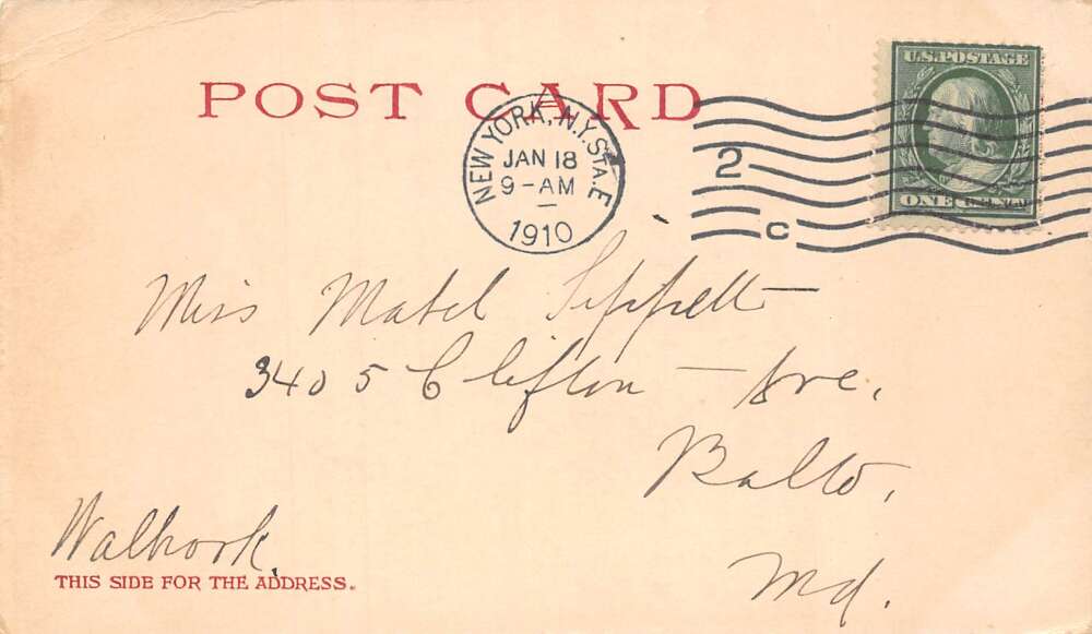 New York City Mulberry Bend Italian Quarter Street Scene Postcard AA73483 - Image 2