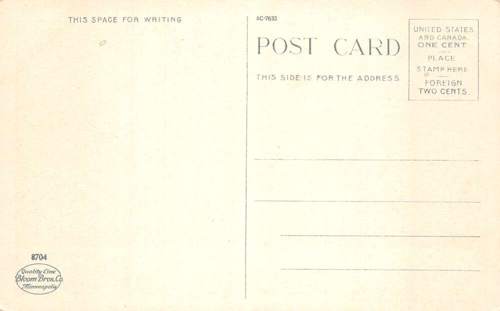 Warroad Minnesota Main Street General Store Vintage Postcard AA73647 - Image 2