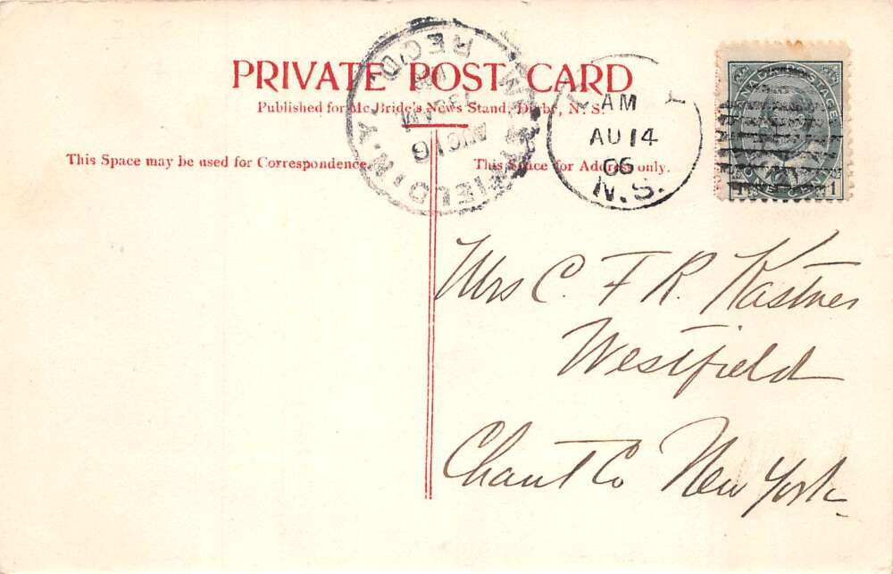 Digby Nova Scotia Canada Railroad Scene Looking South Vintage Postcard AA73673 - Image 2