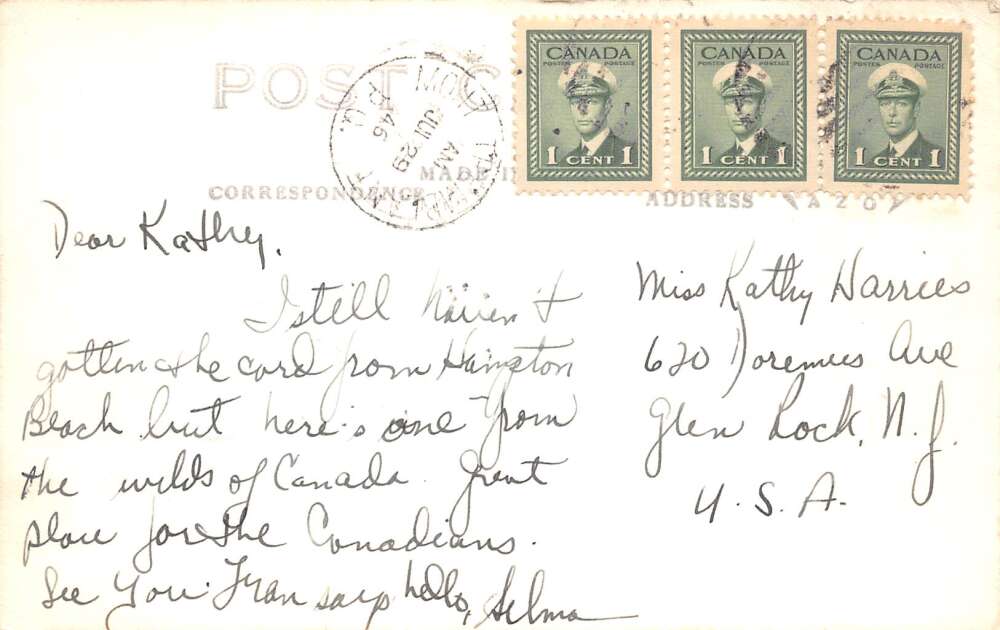 Mont Tremblant Quebec Canada Shadynook Inn Real Photo Vintage Postcard AA73674 - Image 2