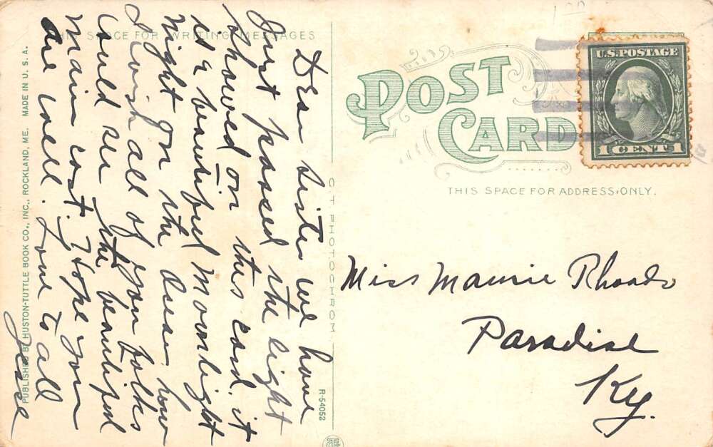 Owls Head Maine Owls Head Lighthouse Vintage Postcard AA73863 - Image 2