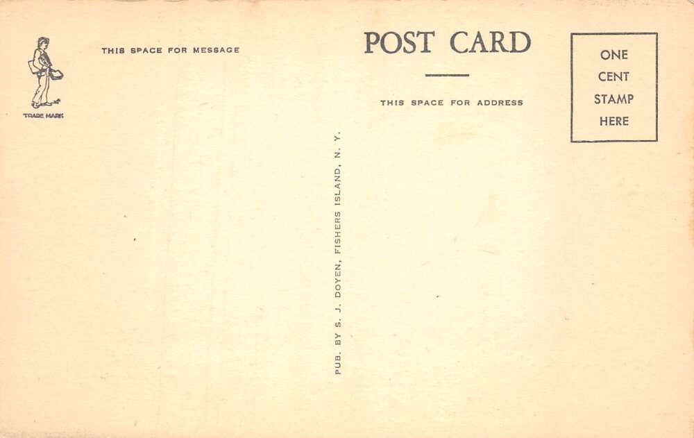 Fishers Island New York Hay Harbor Birds Eye View Vintage Postcard AA73888 - Image 2