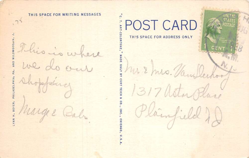 Island Heights New Jersey Tom's River Scenic View Vintage Postcard AA73995 - Image 2