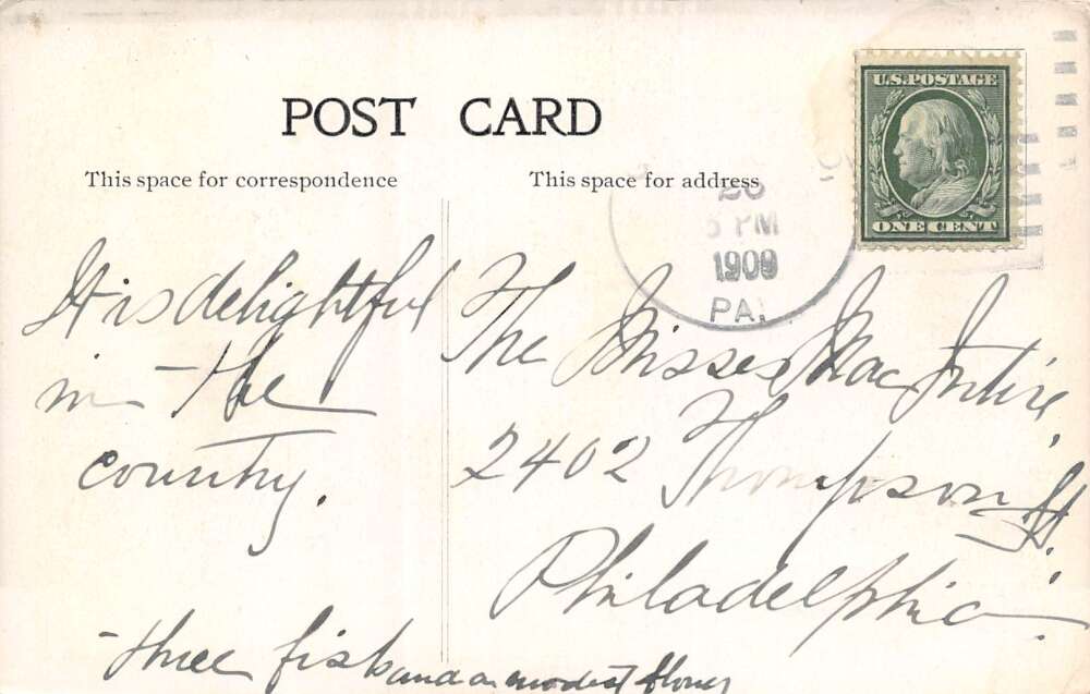 Graterford Pennsylvania Down The Perkiomen River, B/W Photo Print PC U12743 - Image 2