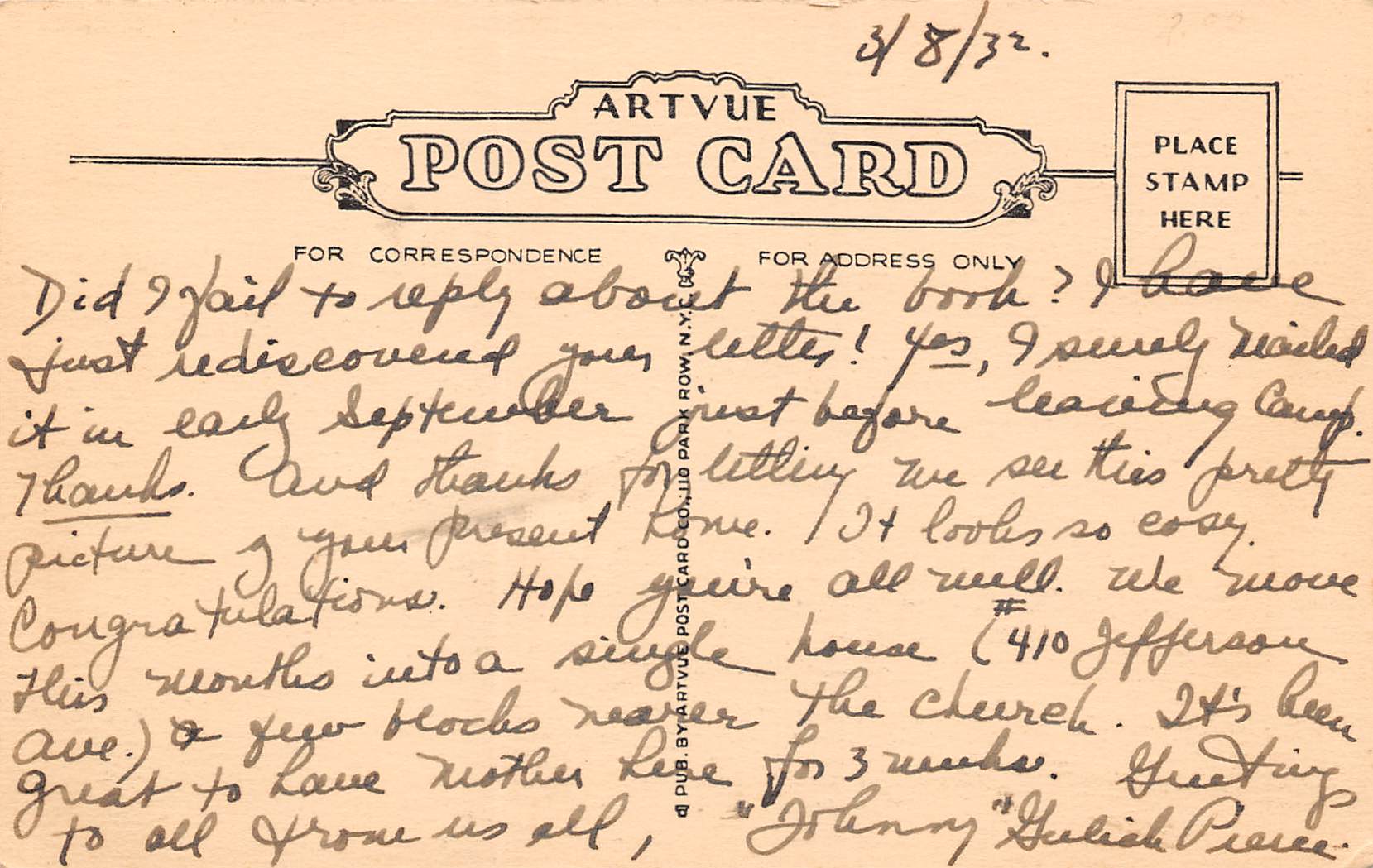 Fairlee Vermont Aloha Manor Adult Camp, B/W Photo Print Vintage Postcard U12772 - Image 2