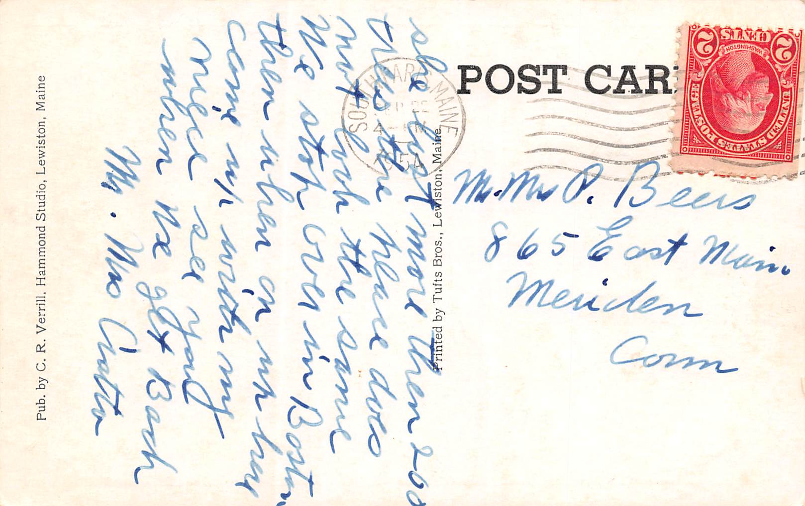 Poland Spring Maine Rolly's Camp, Bungalow No.3, B/W Photo Print PC U12794 - Image 2