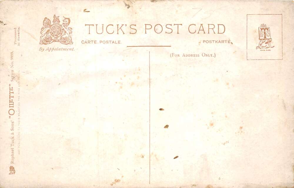 Christmas Greetings Santa Claus with Cookies and Story Book Tuck PC AA108484 - Image 2