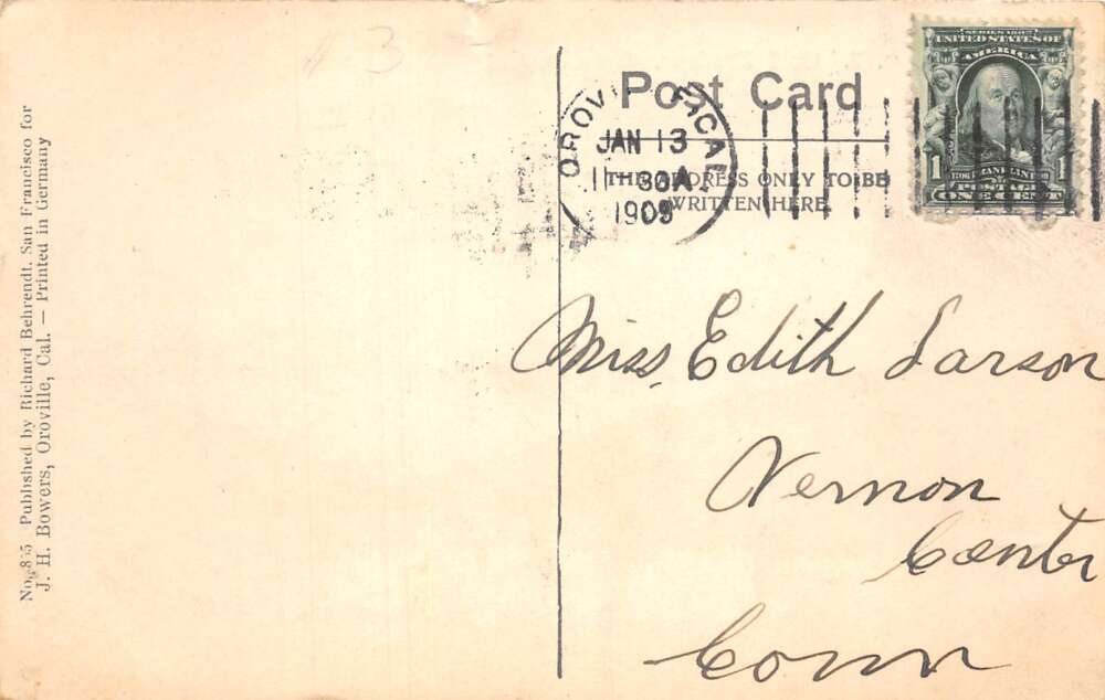 Oroville California Gold Dredger Vintage Postcard AA108487 - Image 2