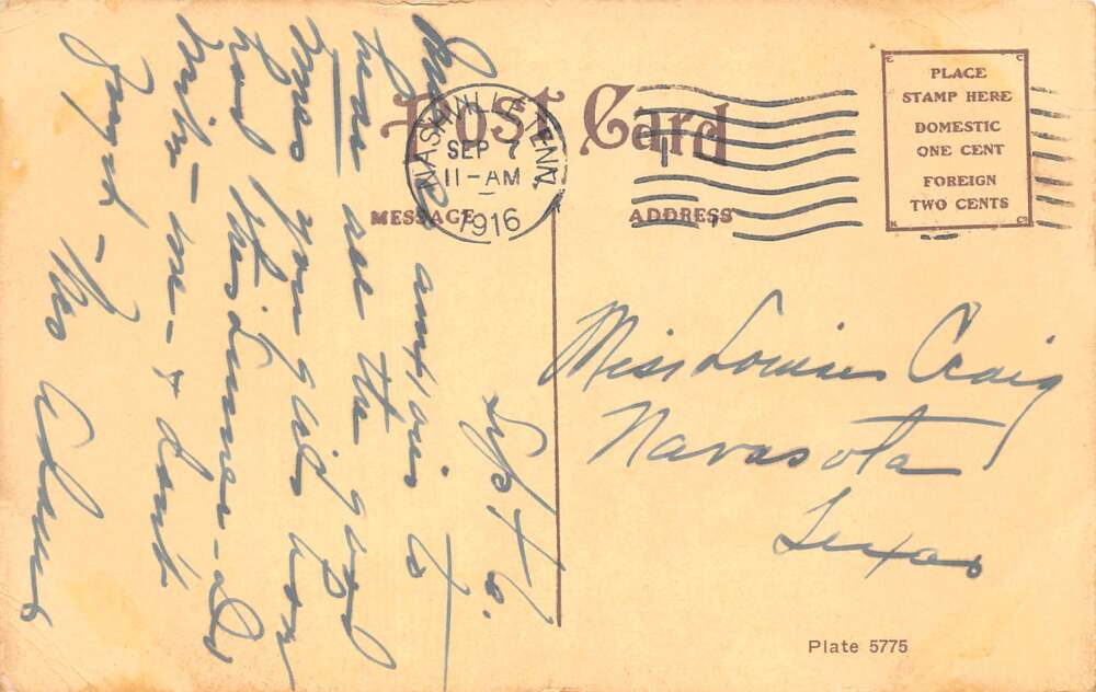 Nashville Tennessee Ward Belmont Academic Bldg Vintage Postcard AA108527 - Image 2