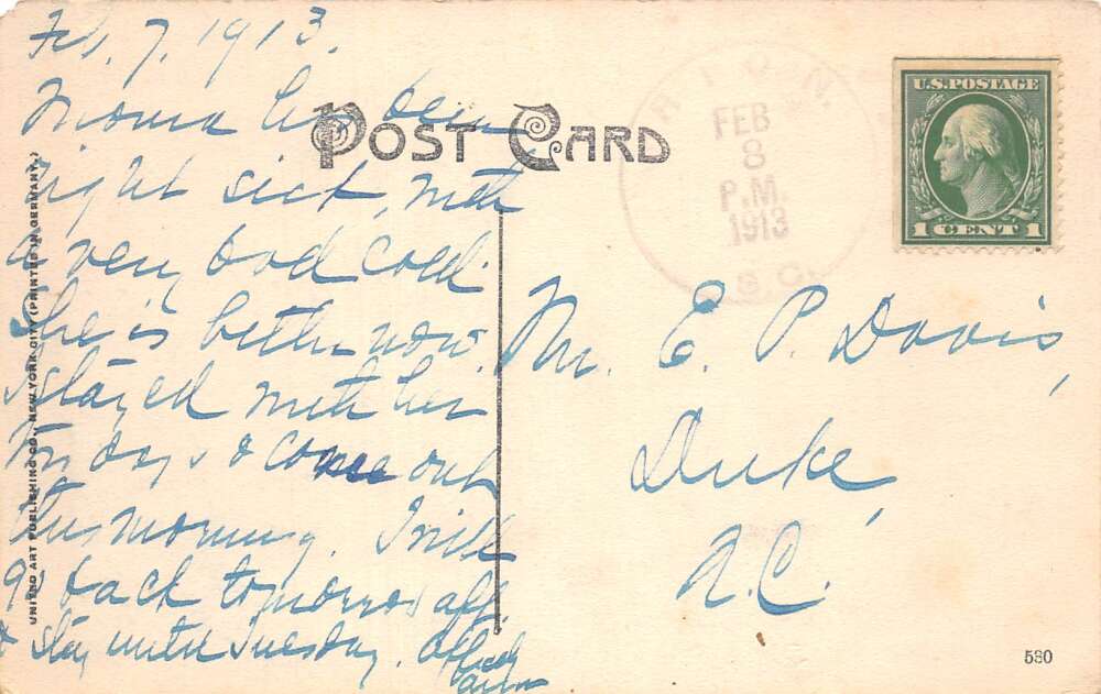 Rion South Carolina Winnsboro Granite Corp., Quarry View, Vintage PC U26556 - Image 2