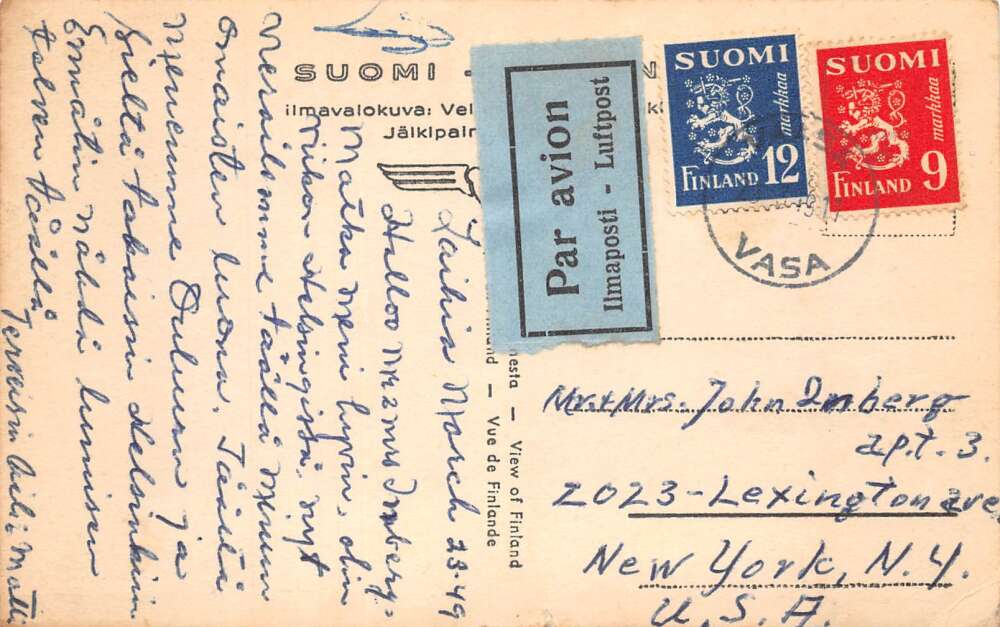 Oulu Finland Birds Eye View Real Photo Vintage Postcard AA108555 - Image 2