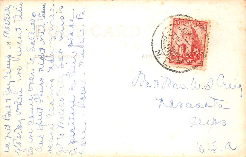 Salitillo Mexico Ruizache Tourist Camp Real Photo Vintage Postcard AA108559 - Image 2