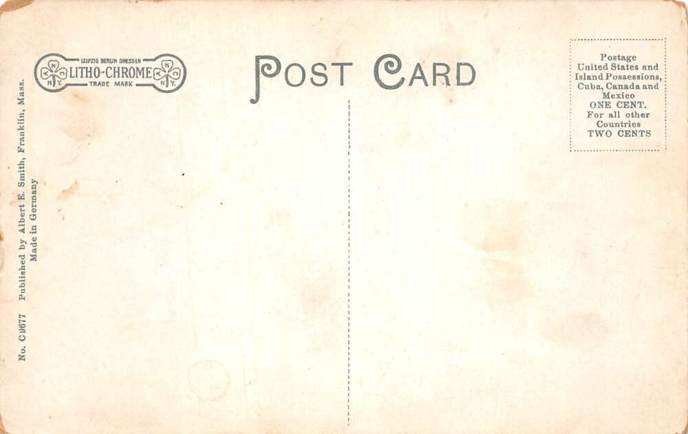 Norfolk Massachusetts City Mills American Felt Mils Vintage Postcard AA108583 - Image 2