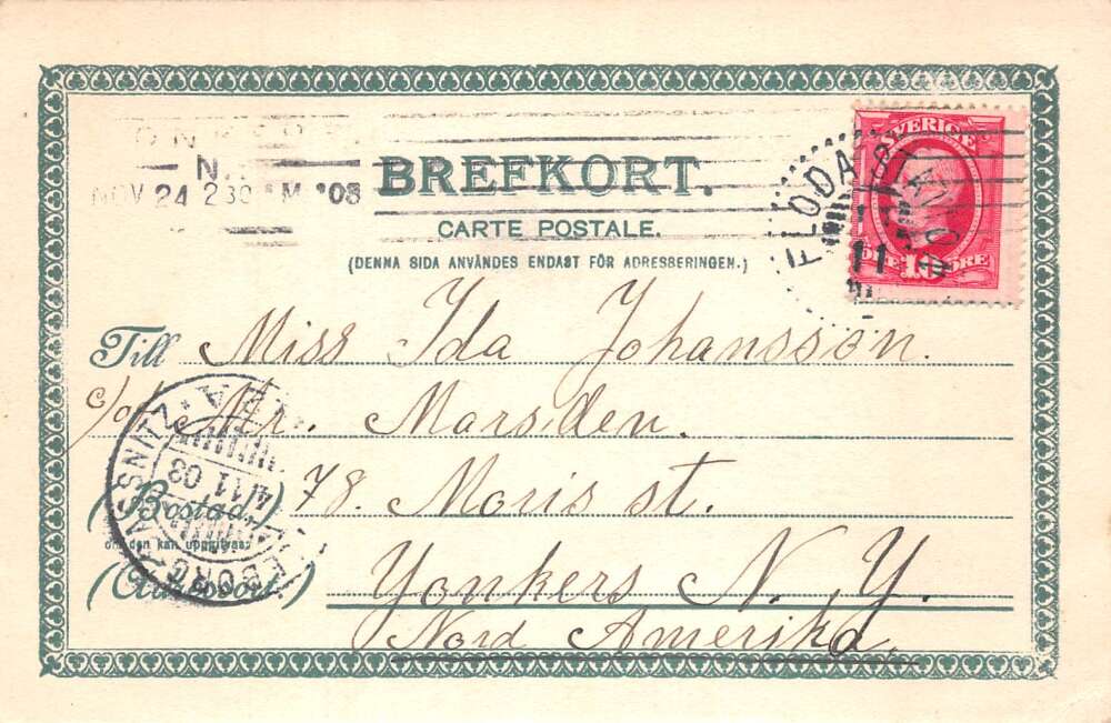 Blekinge Sweden Ryggasstuga Homestead Vintage Postcard AA108716 - Image 2