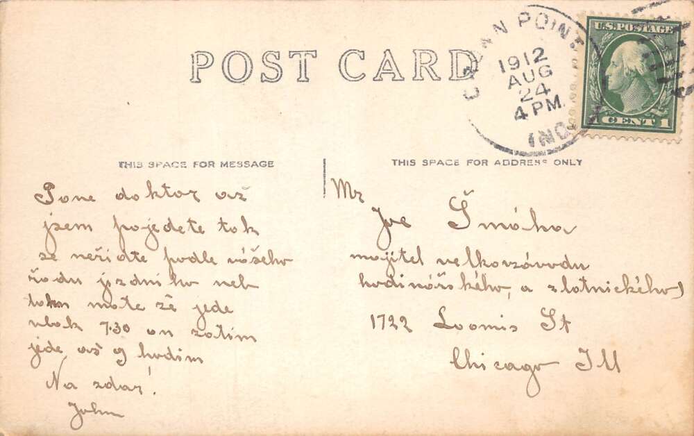 Crown Point Indiana Lake View Hotel Beach and Pier Real Photo Postcard AA108744 - Image 2