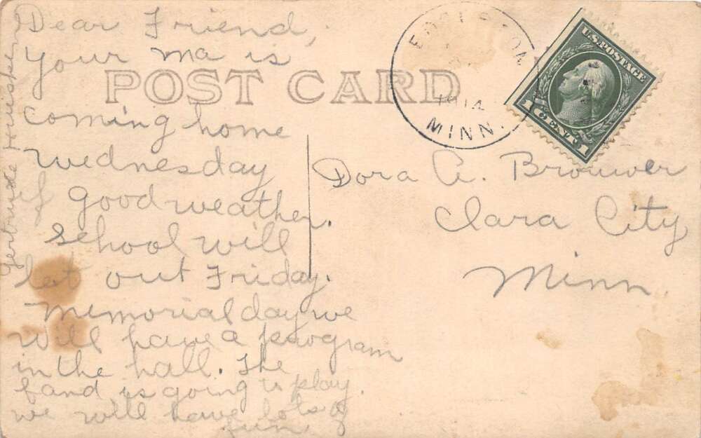 Edgerton Minnesota State Bank Real Photo Vintage Postcard AA108888 - Image 2