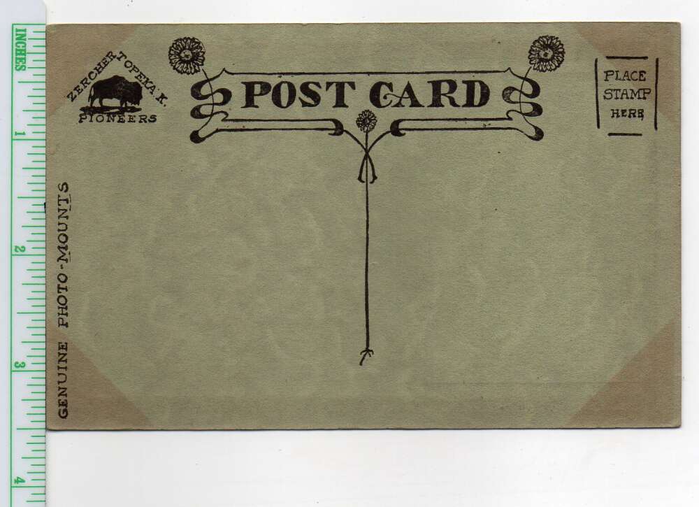 Manhattan Kansas UP Depot Train Station Real Photo Vintage Postcard AA108899 - Image 2