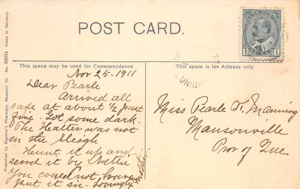 Georgeville Quebec Canada Bullocks Dept Store Post Office Postcard AA108908 - Image 2