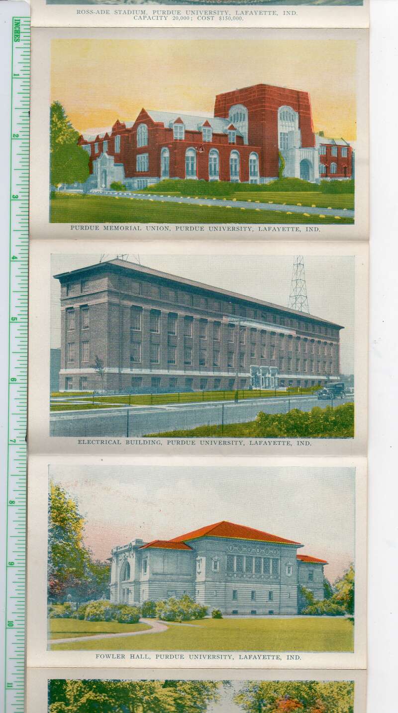 Lafayette Indiana Purdue University Views Postcard Folder AA108928 - Image 3