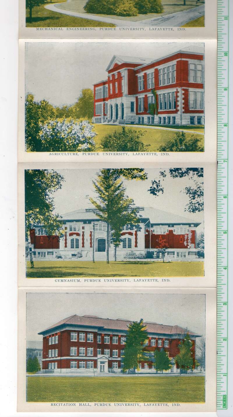 Lafayette Indiana Purdue University Views Postcard Folder AA108928 - Image 4