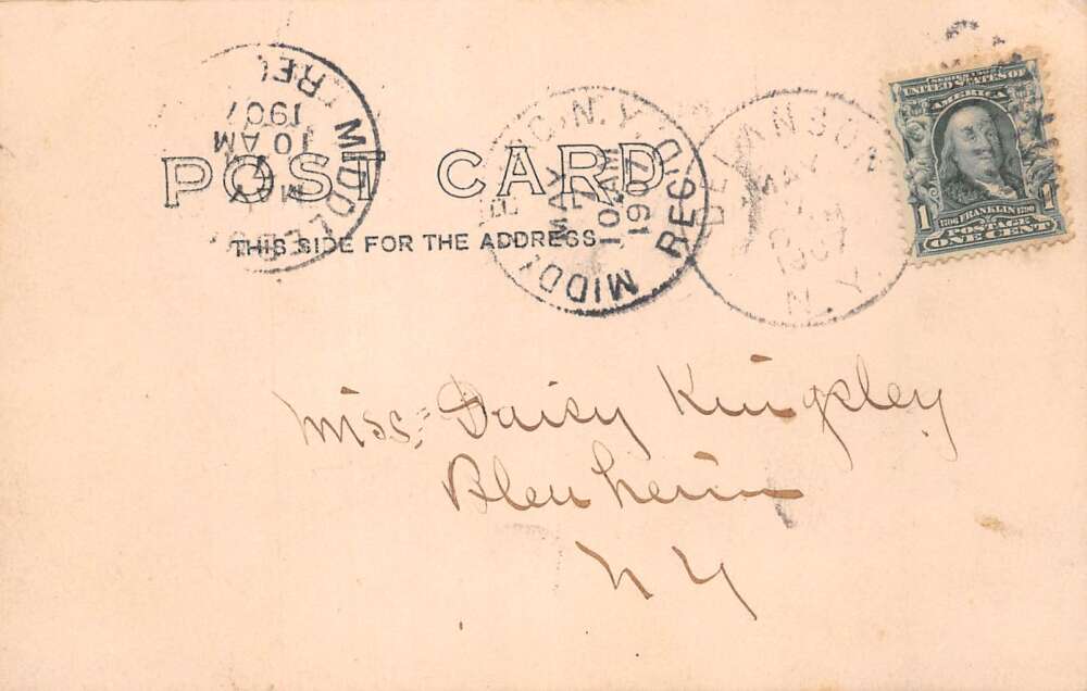 Delanson New York Residence Home Exterior Real Photo Vintage Postcard AA108936 - Image 2